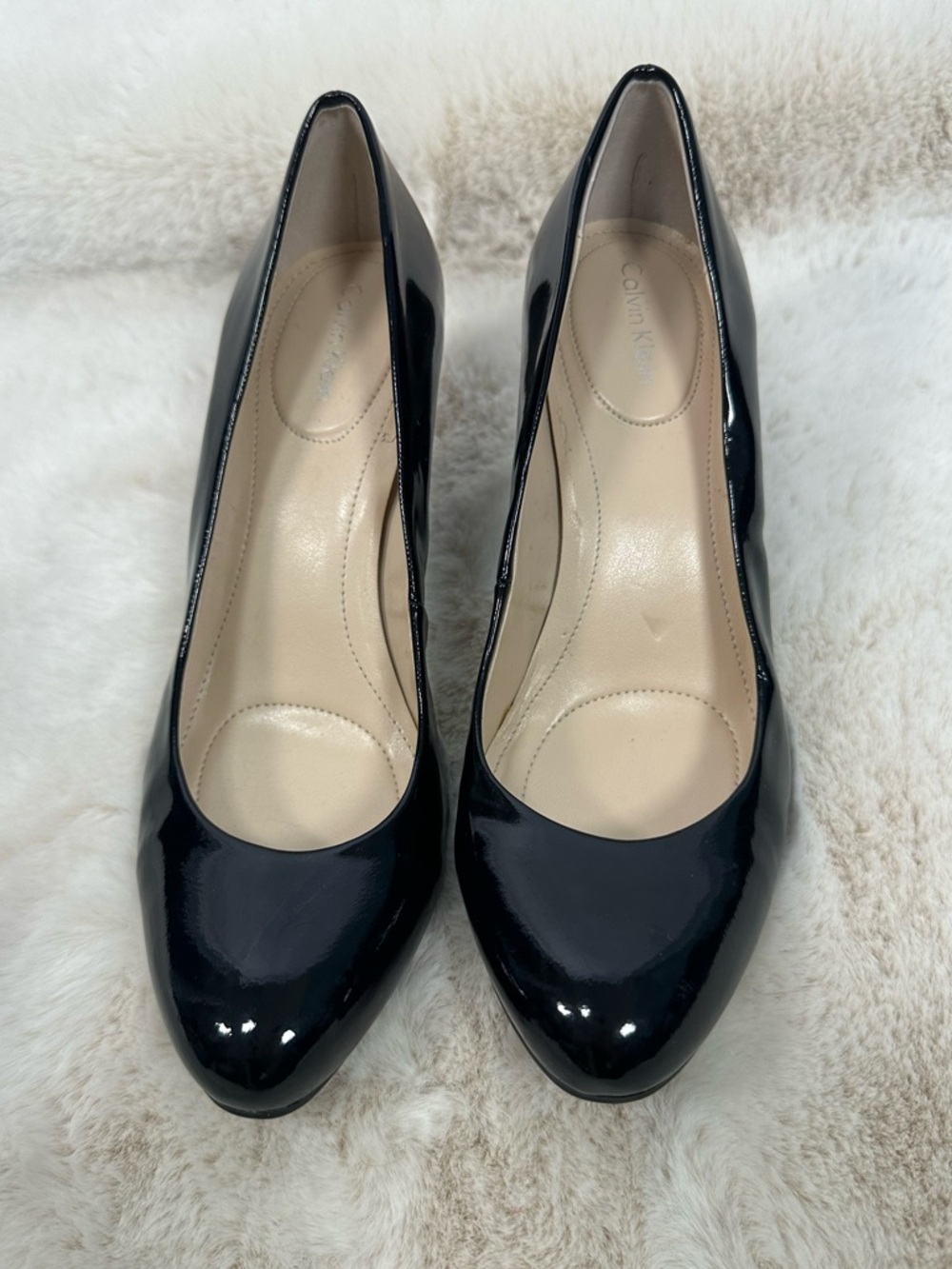 Vintage Calvin Klein Black Patent Women's Pumps